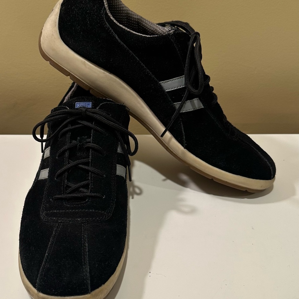 Keds Black and Gray Women's Casual Suede Shoes